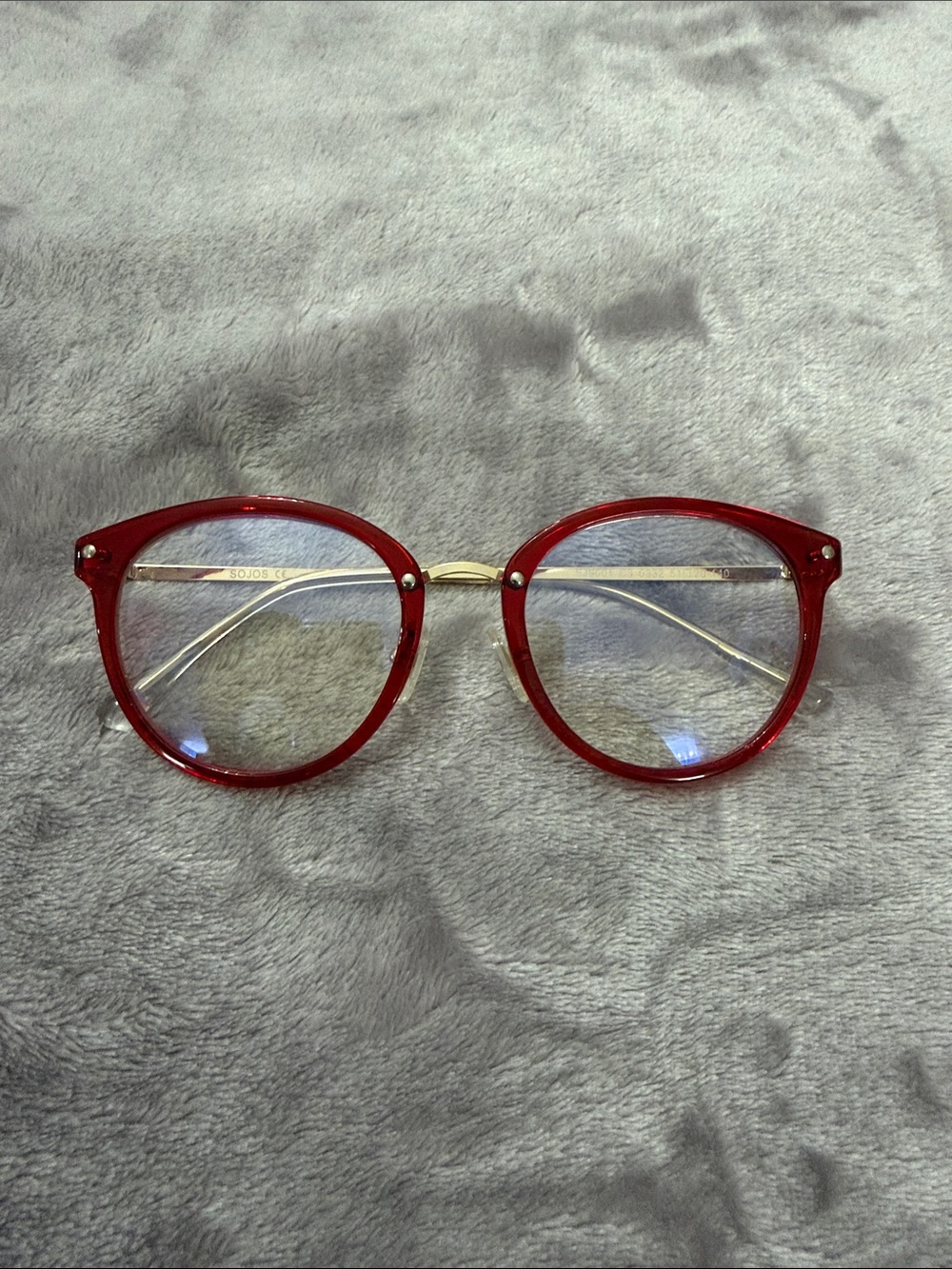 Red Round Frame Eyeglasses